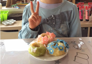 桜キャンドルを作りました